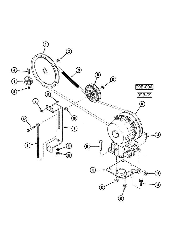 Схема запчастей Case IH 1010 - (09B-08) - KNIFE DRIVE (09) - CHASSIS/ATTACHMENTS