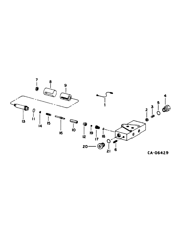 Схема запчастей Case IH 1440 - (10-42) - HYDRAULICS, FEEDER AND SEPARATOR CLUTCH VALVE, CONTROL CONCEPTS (07) - HYDRAULICS