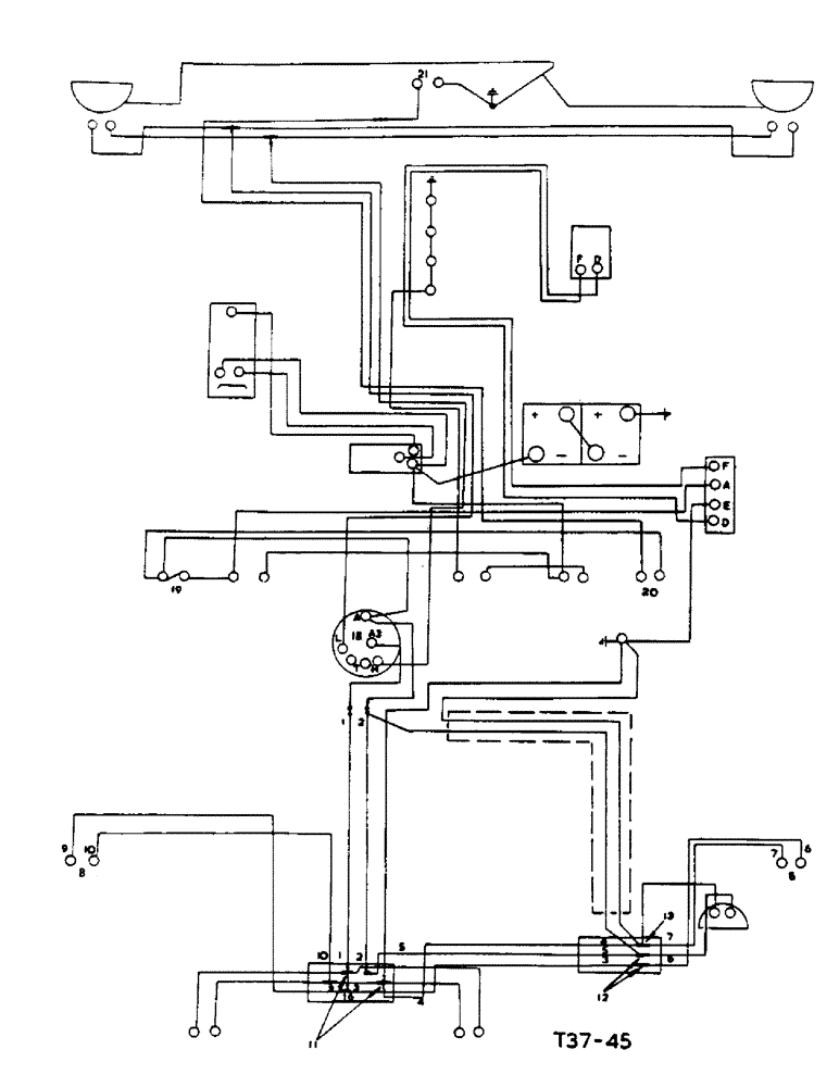 Схема запчастей Case IH B275 - (042) - ELECTRICAL SYSTEM, ROAD TRAFFIC REGULATION LIGHTING ATTACHMENT (06) - ELECTRICAL SYSTEMS