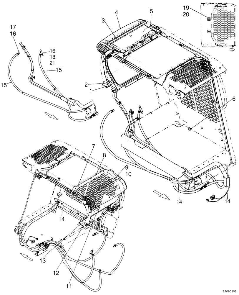 Схема запчастей Case IH 410 - (09-50A) - HEATER SYSTEM (09) - CHASSIS