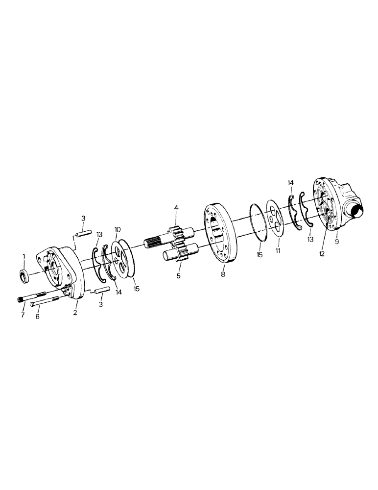 Схема запчастей Case IH KM-325 - (08-11) - HYDRAULIC PUMP ASSEMBLY, CUMMINS 855 ENGINE, EARLY STYLE, BSN 3283 (07) - HYDRAULICS