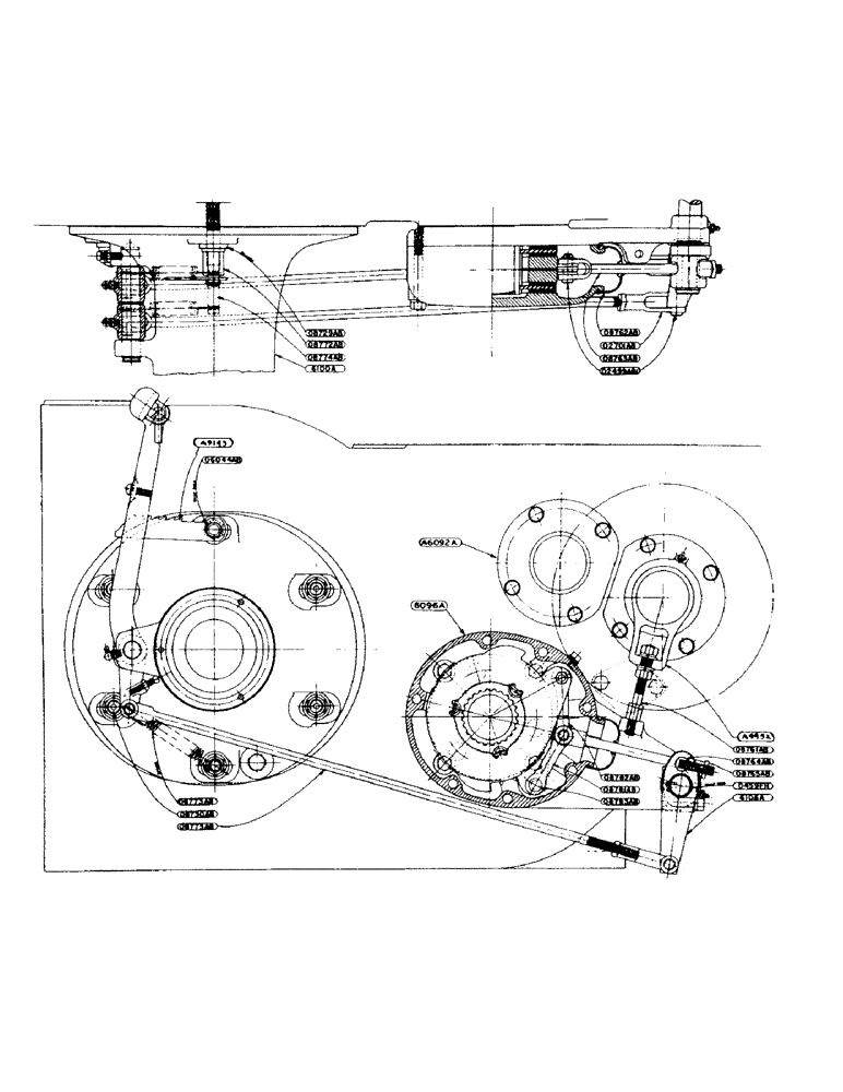 Схема запчастей Case IH 900 - (092) - DIFFERENTIAL BRAKE ASSEMBLY (07) - BRAKES