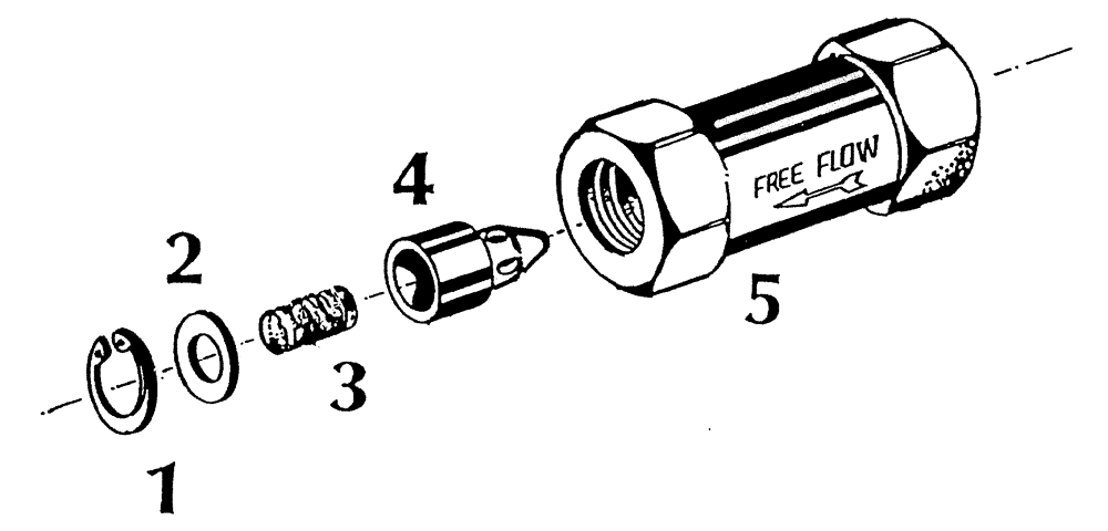 Схема запчастей Case IH 7700 - (B04[50A]) - HYDRAULIC CHECK VALVE 3/4" Hydraulic Components & Circuits