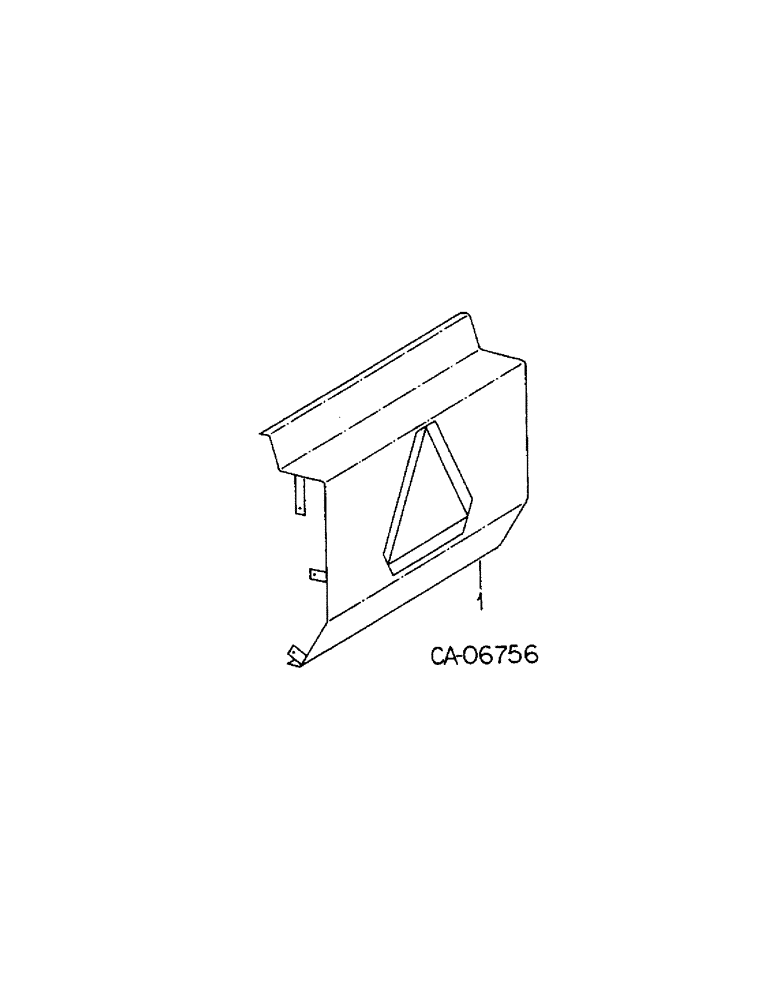 Схема запчастей Case IH 3588 - (13-10) - SUPERSTRUCTURE, REAR CAB PANEL (05) - SUPERSTRUCTURE
