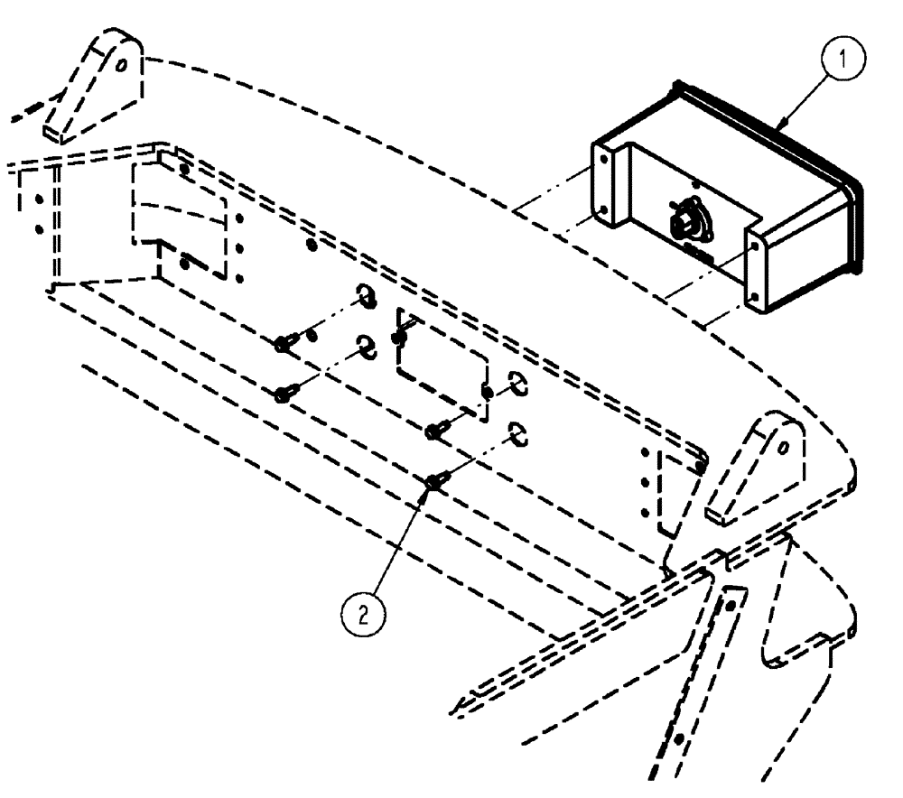 Схема запчастей Case IH FLX4510 - (04-023) - LIGHT GROUP, HALOGEN Frame & Suspension