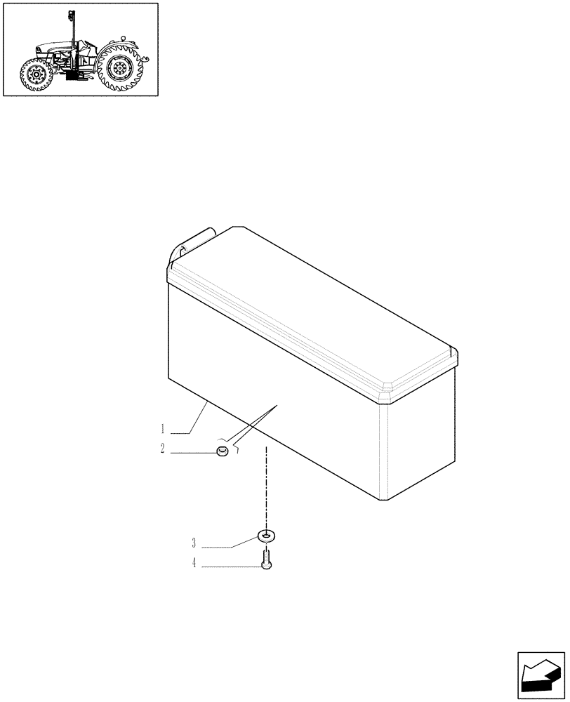 Схема запчастей Case IH JX1095C - (1.90.5/01) - (VAR.105) NOISE REDUCTION PACKAGE - TOOL BOX (10) - OPERATORS PLATFORM/CAB