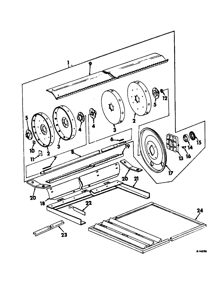 Схема запчастей Case IH 915 - (R-33) - SEPARATOR, GROUND EAR CORN FEED, SERIAL NO. 3179 AND BELOW Separation