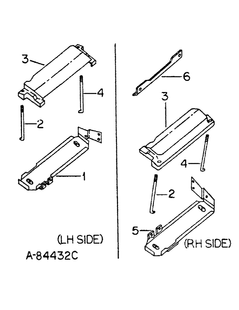 Схема запчастей Case IH 1066 - (08-16) - ELECTRICAL, BATTERY TRAY (06) - ELECTRICAL