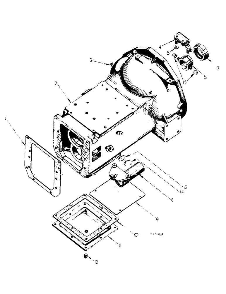 Схема запчастей Case IH 276 - (6-23) - CLUTCH HOUSING CONSTANT RUNNING P.T.O. ATTACHMENT (06) - POWER TRAIN