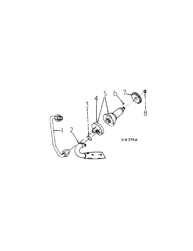 Схема запчастей Case IH 484 - (10-07) - HYDRAULICS, HYDRAULIC LUB PUMP (07) - HYDRAULICS