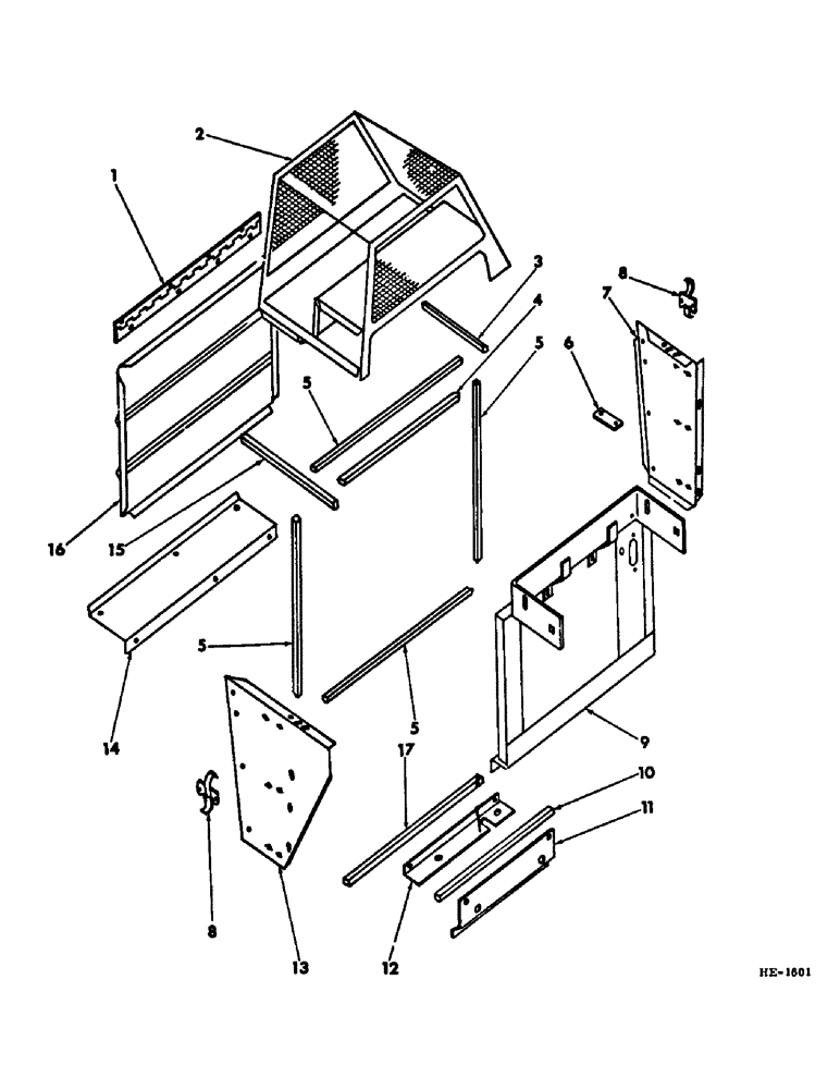 Схема запчастей Case IH 275 - (A-20) - CHASSIS, RADIATOR AND SHEET METAL, RADIATOR SCREEN Chassis, Radiator & Sheet Metal