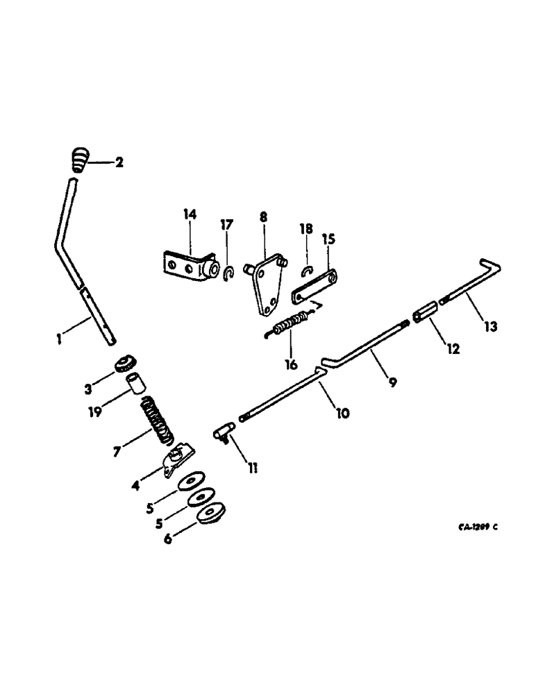 Схема запчастей Case IH 2500 - (12-12) - POWER, GOVERNOR CONTROLS, GASOLINE ENGINE TRACTORS Power