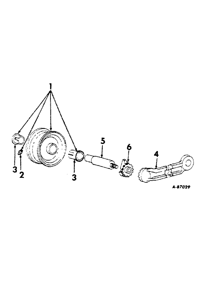 Схема запчастей Case IH 3110 - (N-06) - OUTER SHOE WHEEL 