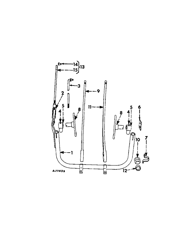 Схема запчастей Case IH 57 - (A-30) - TWINE NEEDLES AND NEEDLE PITMAN 