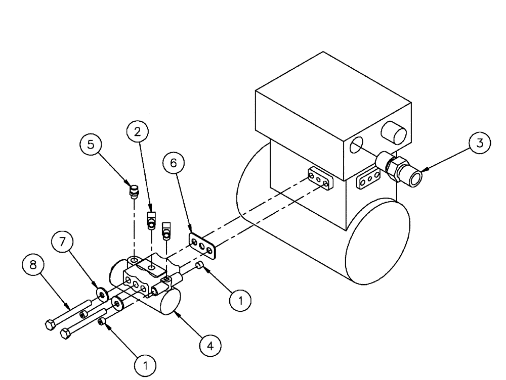 Схема запчастей Case IH FLX3300B - (07-002) - AIR COMPRESSOR GROUP Pneumatics