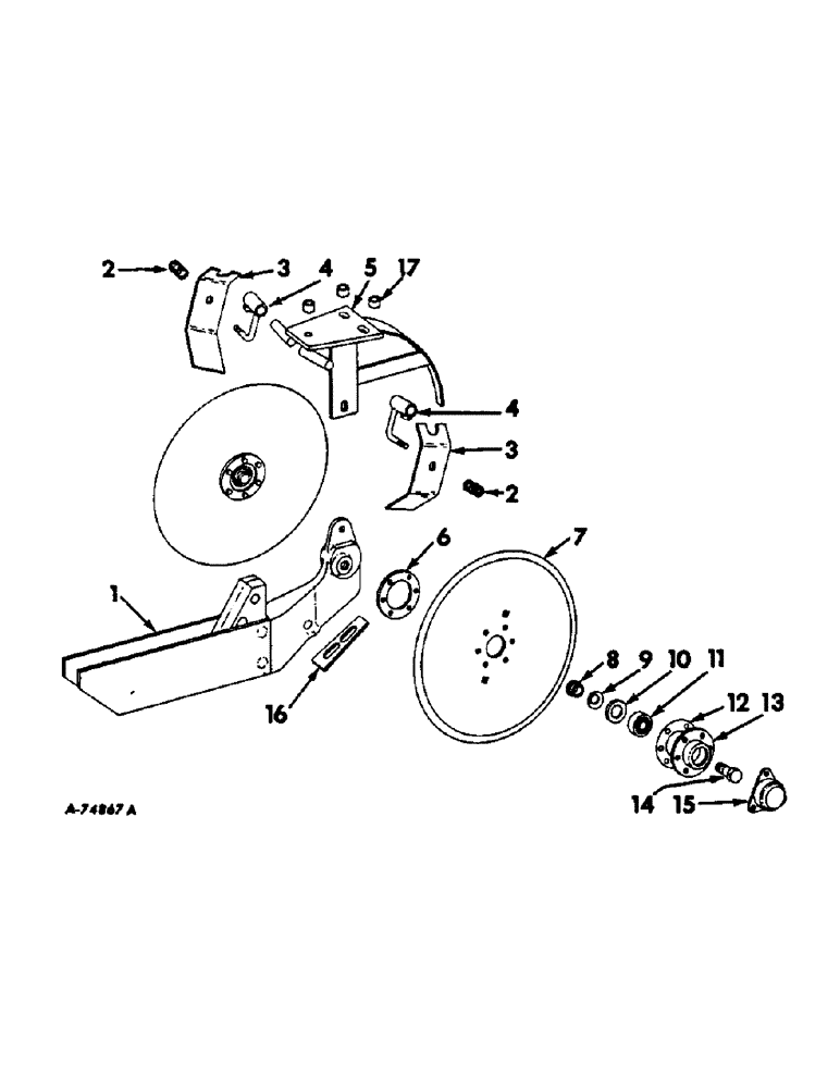 Схема запчастей Case IH 686 - (F-14) - DOUBLE DISK OPENER AND SCRAPER, DRILL PLANTING 