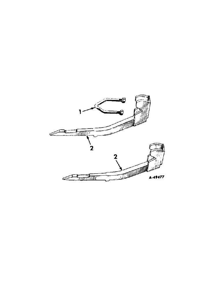Схема запчастей Case IH 463 - (V-04[A]) - COUPLING BEAMS, USED 1958 