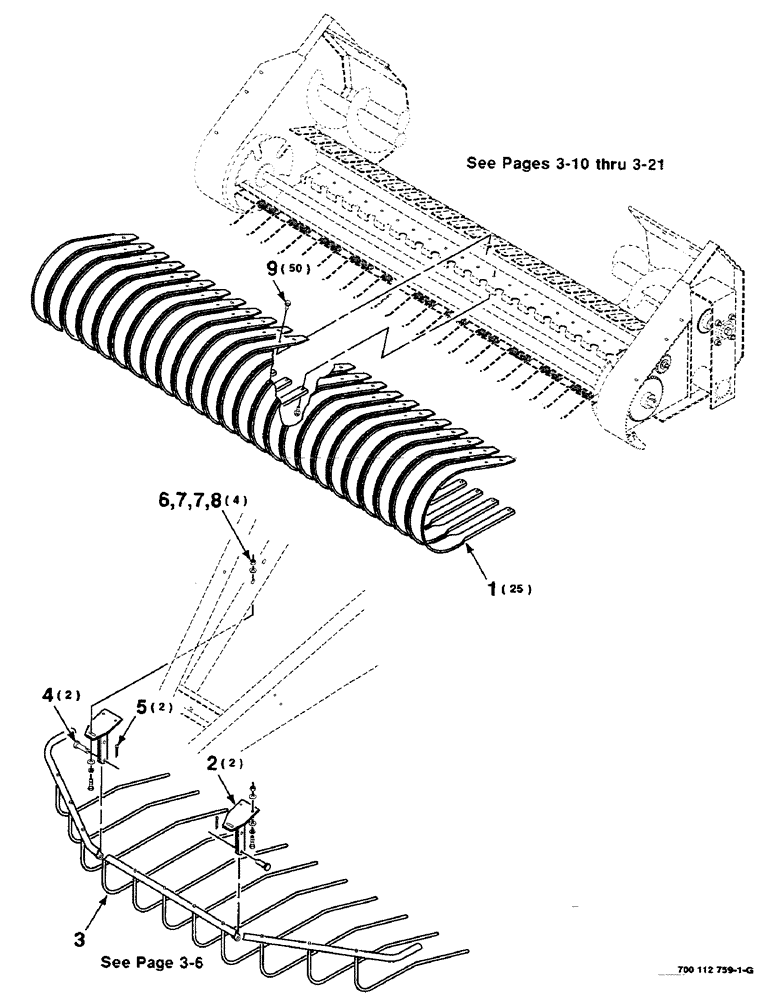 Схема запчастей Case IH 8590 - (03-04) - WINDGUARD AND PICKUP WRAPPERS ASSEMBLY Pickup