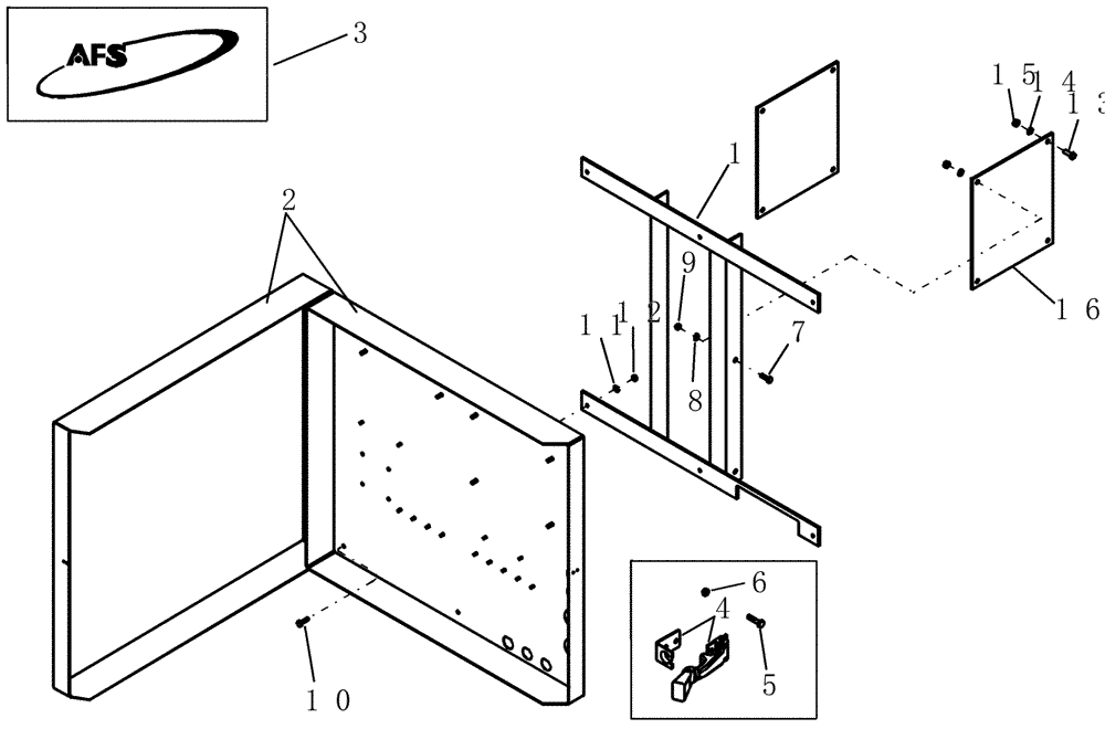 Схема запчастей Case IH 1200PT - (A.50.A[34]) - ELECTRONICS COMPARTMENT A - Distribution Systems