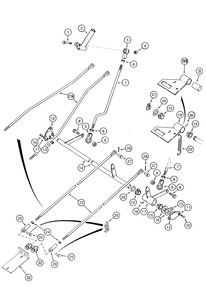 Схема запчастей Case IH 1835C - (6-10) - LOADER CONTROLS USED ON MODELS WITH HAND CONTROLS, P.I.N. JAF0037367 AND AFTER (06) - POWER TRAIN