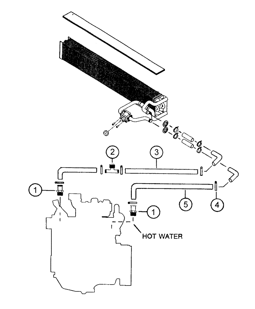 Схема запчастей Case IH SPX2130 - (02-005) - HEATER KIT Cab Exterior