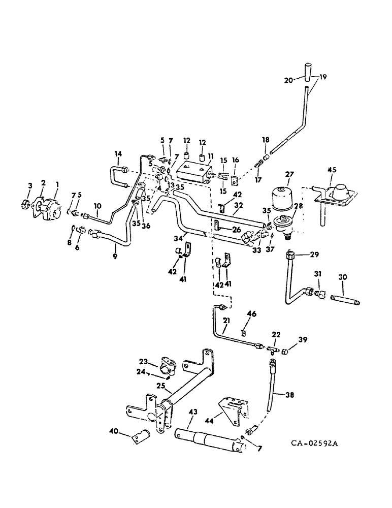 Схема запчастей Case IH 185 - (10-06) - HYDRAULICS, HYDRAULIC LIFT, CUB 154 LO-BOY TRACTORS WITH S/N 22332 * ABOVE, & ALL CUB 185 LO-BOYS (07) - HYDRAULICS