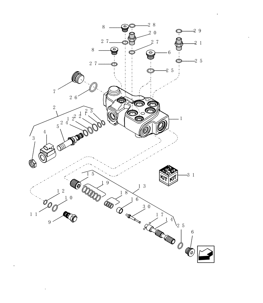Схема запчастей Case IH 9010 - (35.910.09) - VALVE, UNLOADING & FLOW, DRIVE, ROTOR (35) - HYDRAULIC SYSTEMS
