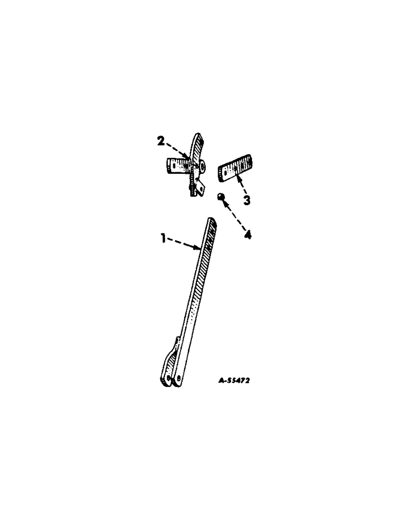 Схема запчастей Case IH 45 - (F-4) - CYLINDER ANCHOR AND ADJUSTING BAR 