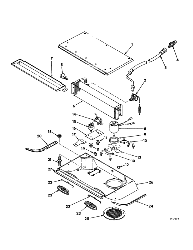 Схема запчастей Case IH 656 - (N-18) - PARTS ACCESSORIES AND ATTACHMENTS, EVAPORATOR Accessories & Attachments