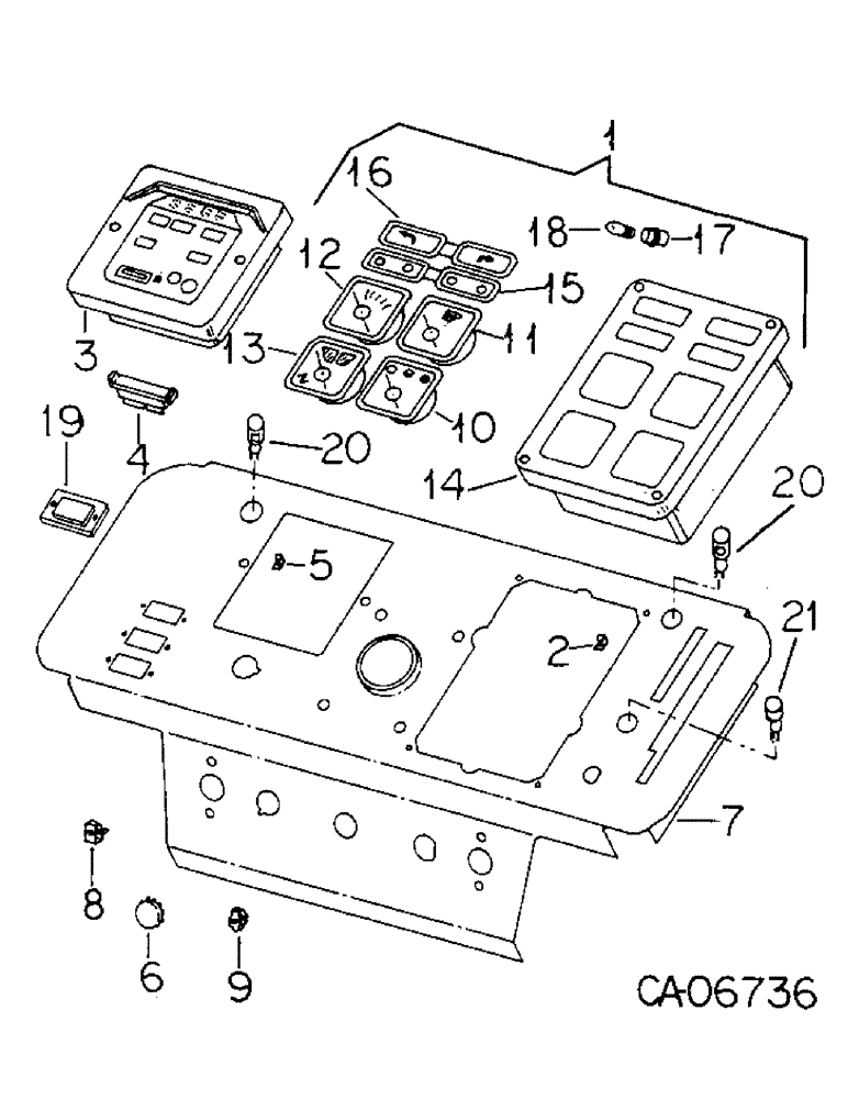 Схема запчастей Case IH 3788 - (11-01) - INSTRUMENTS, INSTRUMENT PANEL AND GAUGES Instruments