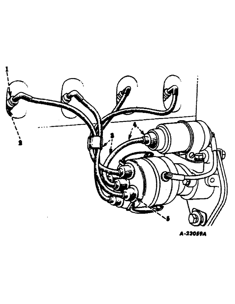 Схема запчастей Case IH SUPER C - (043) - ELECTRICAL SYSTEM, SPARK PLUGS, CABLES AND CONNECTIONS (06) - ELECTRICAL SYSTEMS