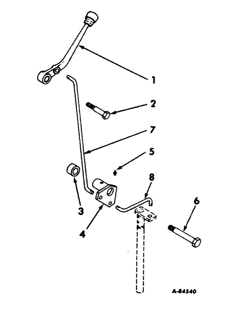 Схема запчастей Case IH 1256 - (H-08) - CONTROLS, TRANSMISSION CONTROLS, TRACTORS WITH ALL WHEEL DRIVE Controls