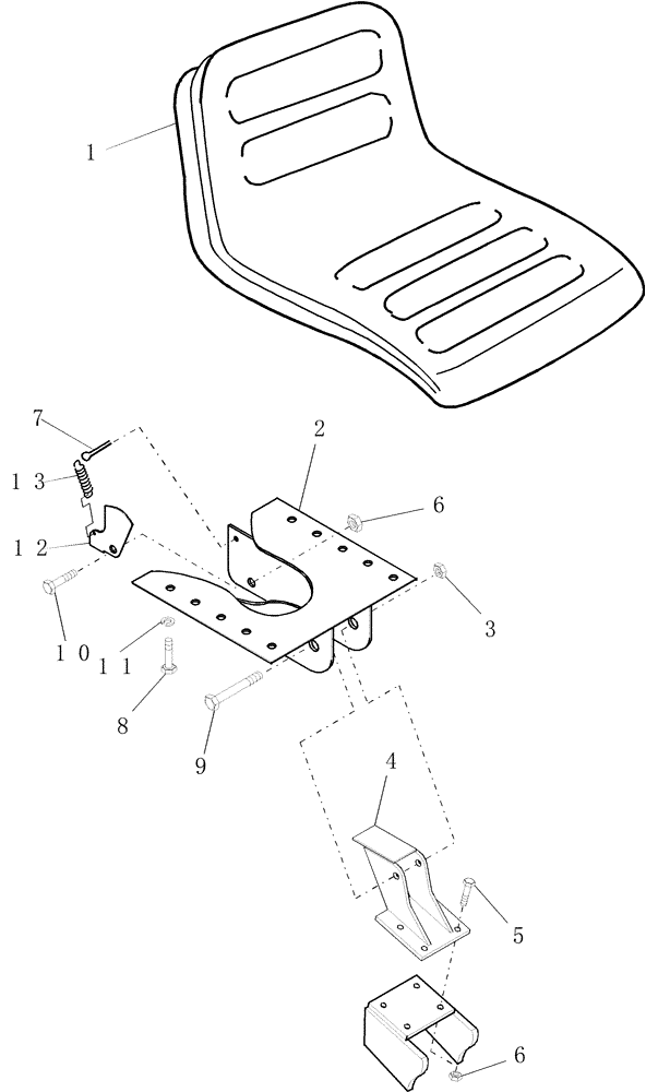 Схема запчастей Case IH BHX172 - (57) - SEAT 