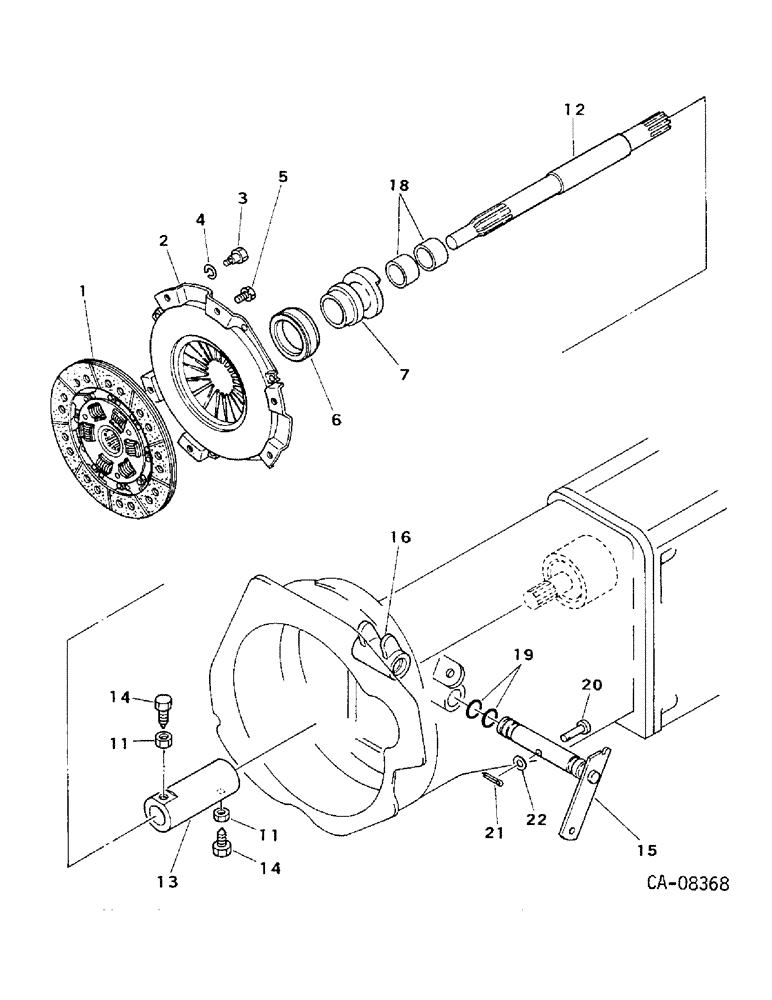 Схема запчастей Case IH 234 - (07-02) - DRIVE TRAIN, CLUTCH, 234 (04) - Drive Train