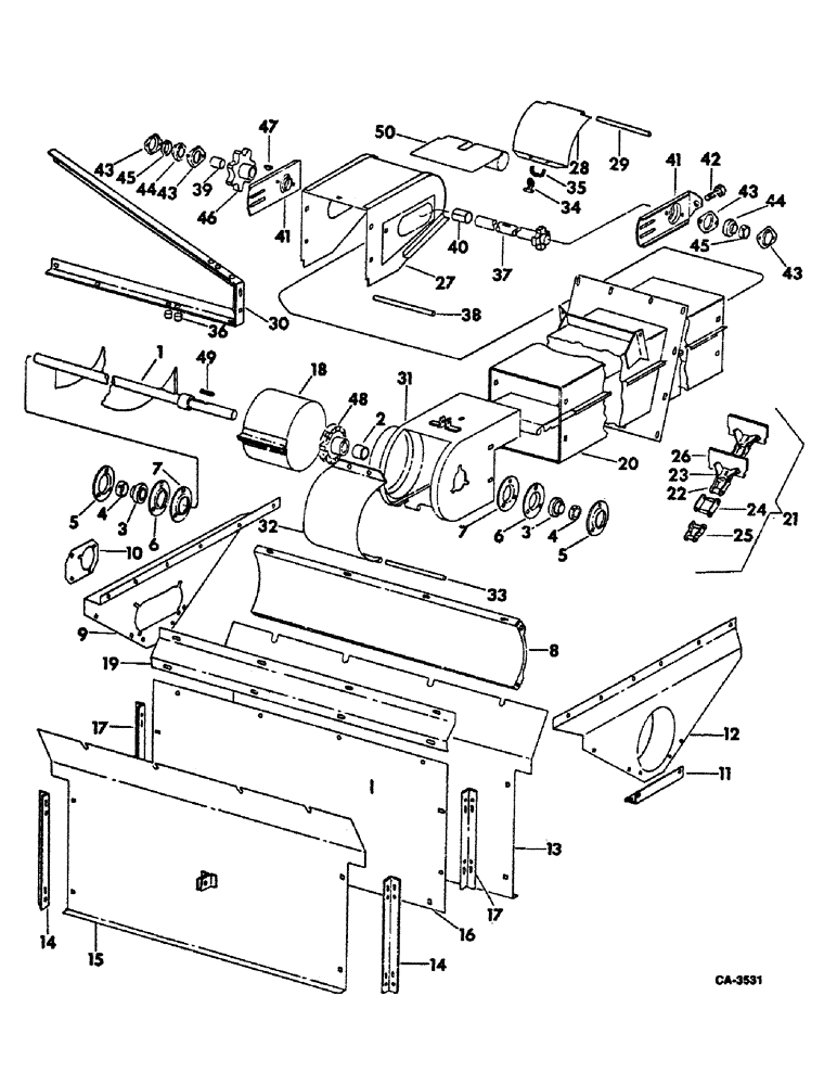 Схема запчастей Case IH 815 - (25-01) - ELEVATORS, GRAIN ELEVATOR, NOT BEAN Elevators
