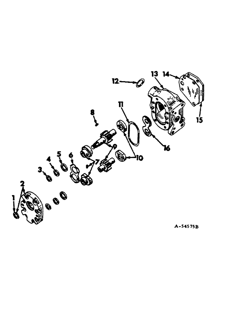 Схема запчастей Case IH 766 - (10-09) - HYDRAULICS, HYDRAULIC PUMP, THOMPSON, 12 GPM (07) - HYDRAULICS