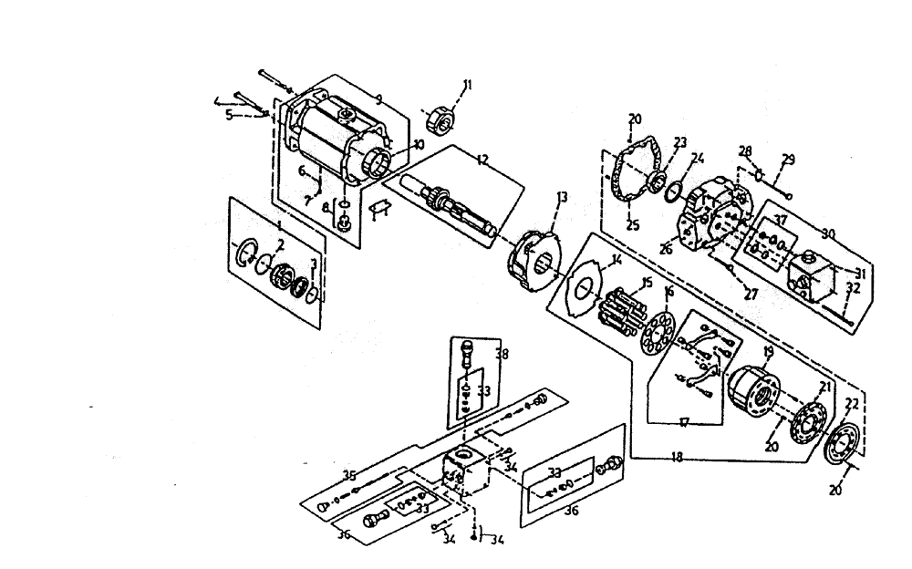 Схема запчастей Case IH 7000 - (B02-85) - HYDRAULIC MOTOR (REAR WHEEL [RH] 7000), UP TO AND INCLUDING Hydraulic Components & Circuits