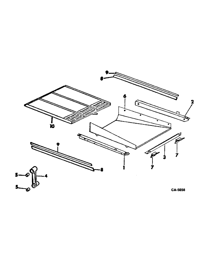 Схема запчастей Case IH 915 - (23-5) - GRAIN PAN, SHOE AND SIEVE, SHOE AND SHOE SIEVE Grain Pan, Shoe & Shoe Sieve