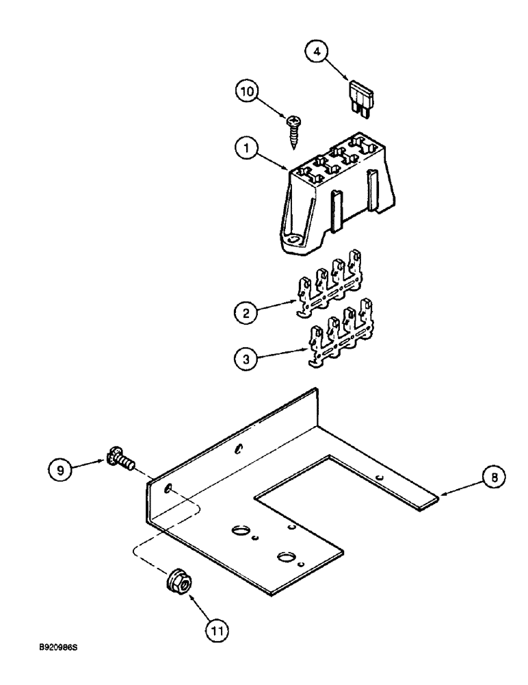 Схема запчастей Case IH 2055 - (4-22) - FUSE AND FUSE BLOCK (06) - ELECTRICAL SYSTEMS