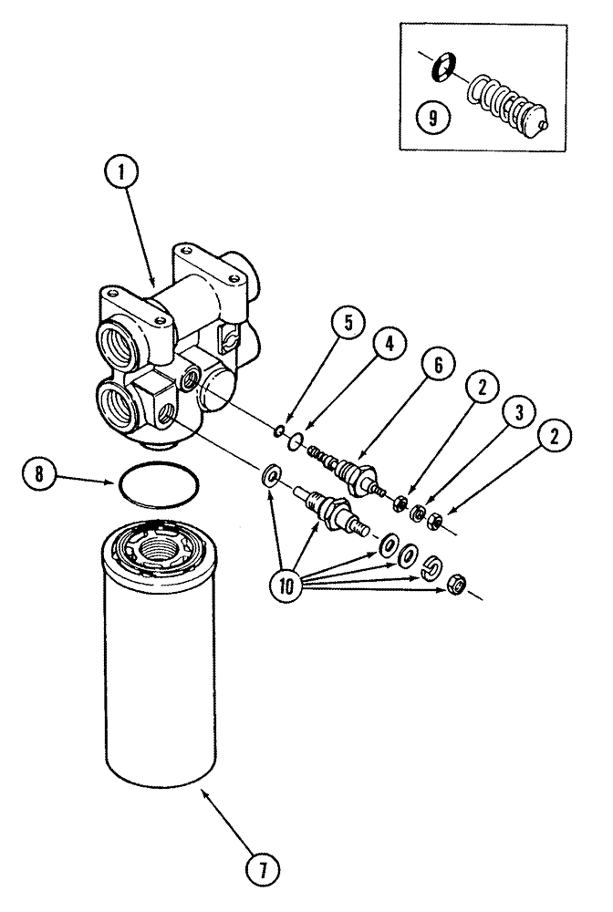 Схема запчастей Case IH STX325 - (08-03) - OIL FILTER - AXLE AND TRANSMISSION (08) - HYDRAULICS