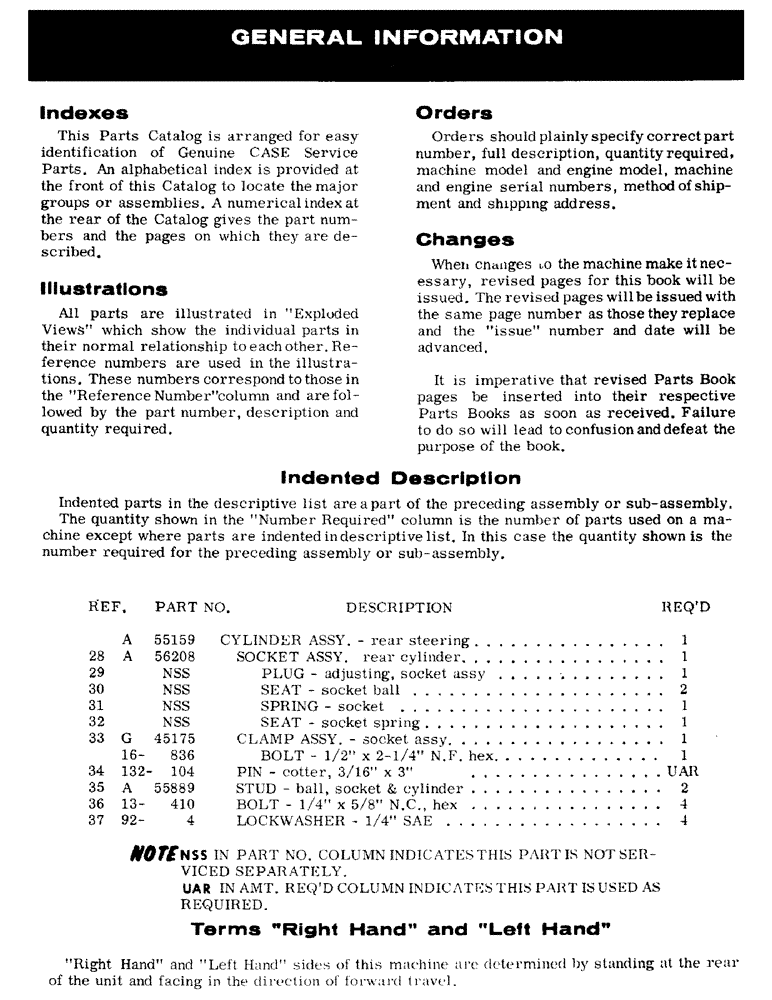 Схема запчастей Case IH 1200 - (002) - GENERAL INFORMATION (00) - PICTORIAL INDEX
