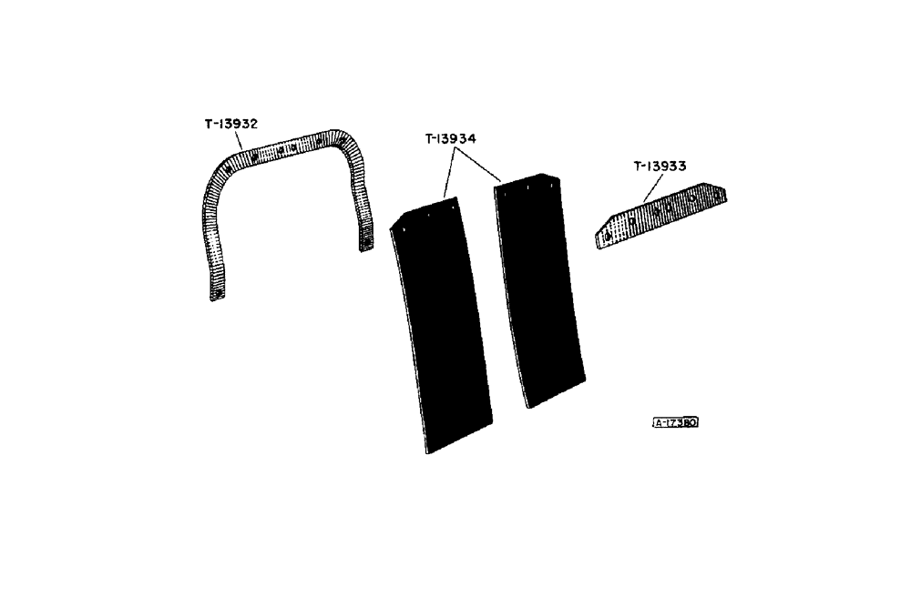 Схема запчастей Case IH 604 - (015[A]) - STALKWAY SHIELDS 