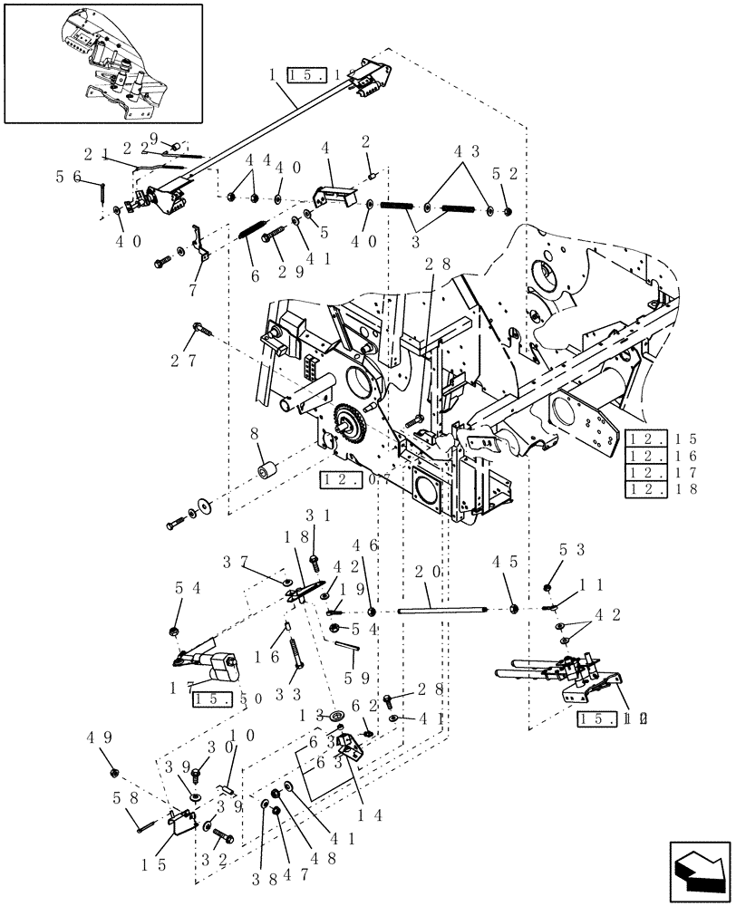 Схема запчастей Case IH RBX462 - (15.01) - ELECTRIC TWINE WRAP (15) - KNOTTER /WRAPPER