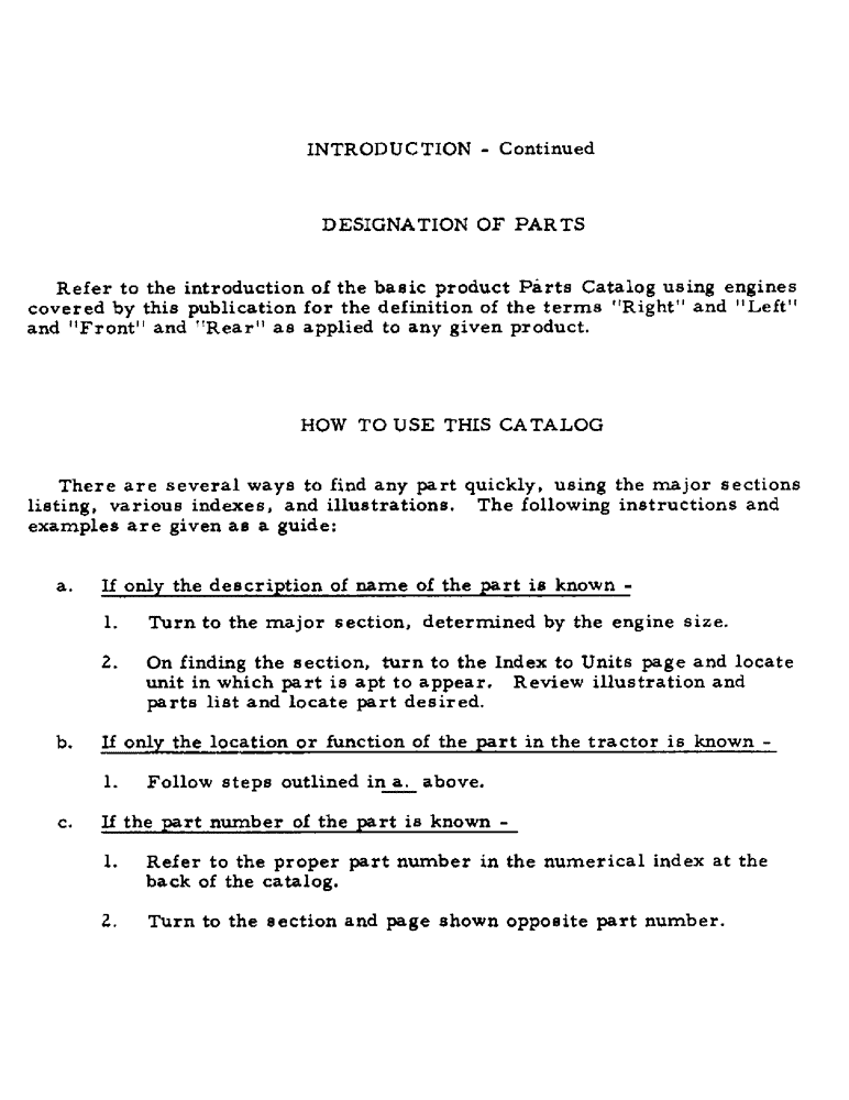 Схема запчастей Case IH V-392 - (4) - INTRODUCTION - CONTINUED 