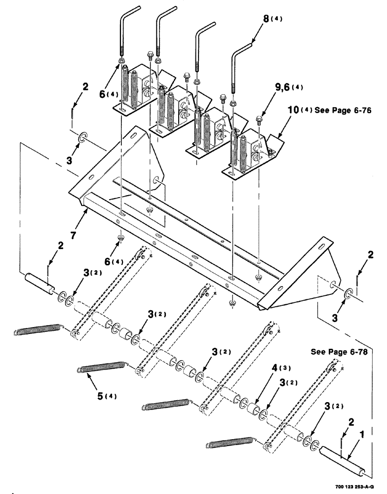 Схема запчастей Case IH 8576 - (06-072) - TENSIONER ASSEMBLY, S.N. CFH0113001 THRU CFH0117742 (14) - BALE CHAMBER