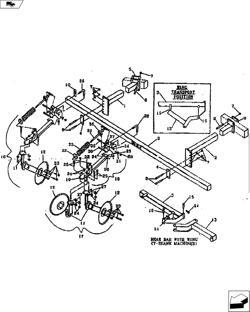 Схема запчастей Case IH TIGER-TWO - (75.200.06) - DISC LEVELER ASSY (75) - SOIL PREPARATION