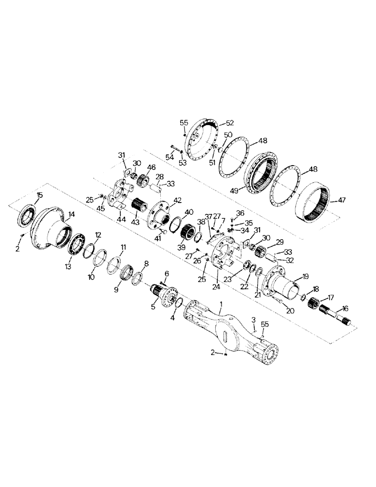 Схема запчастей Case IH STEIGER - (04-38) - AXLE ASSEMBLY (04) - Drive Train