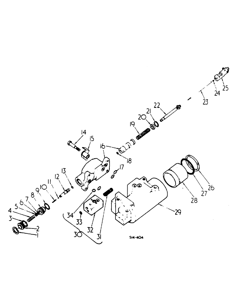 Схема запчастей Case IH HYDRO 84 - (10-19) - HYDRAULICS, DRAFT CONTROL CYLINDER AND VALVE (07) - HYDRAULICS