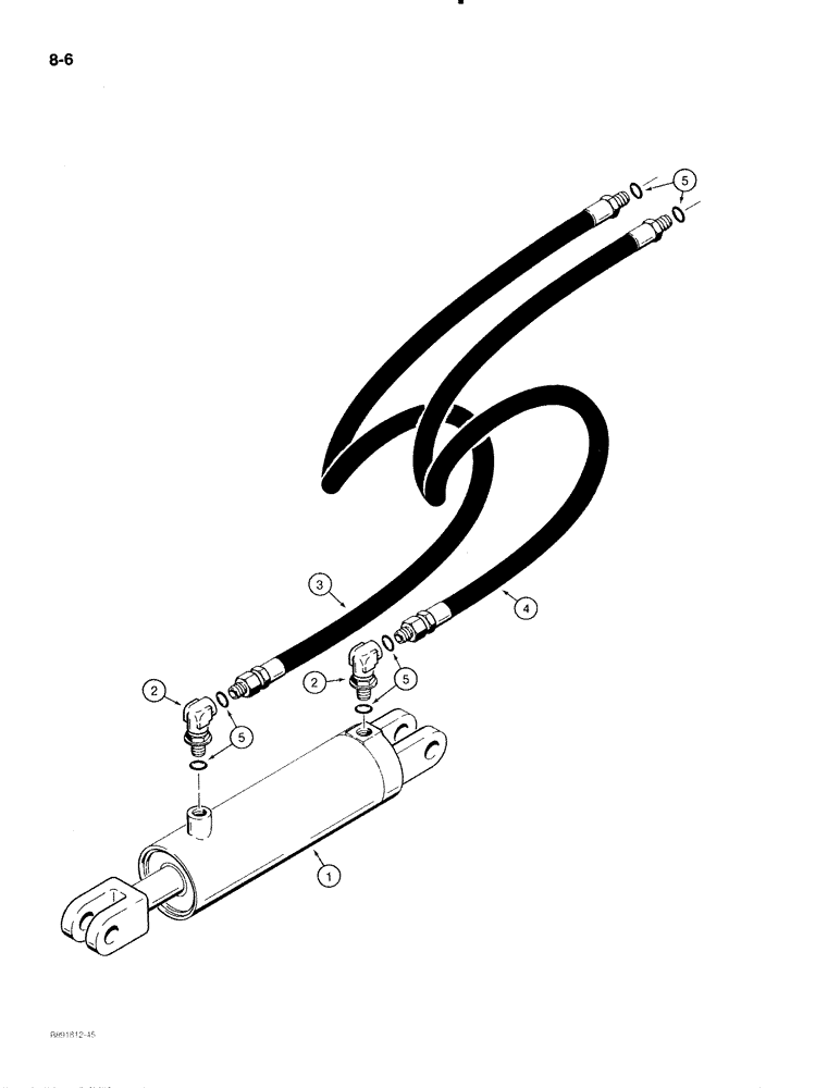 Схема запчастей Case IH 475 - (8-06) - TRANSPORT LIFT HYDRAULIC CIRCUIT, DISK HARROWS WITH HYDRAULIC FOLDING WINGS (08) - HYDRAULICS