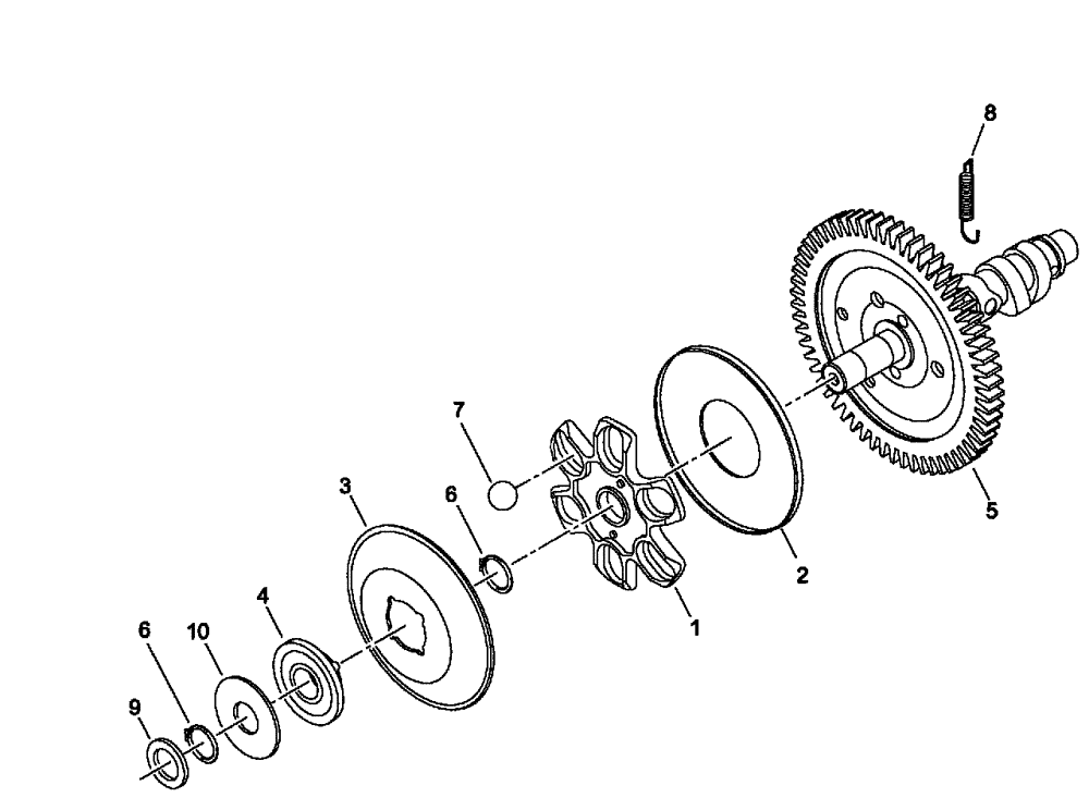 Схема запчастей Case IH SCOUT XL - (10.106.01[01]) - CAMSHAFT - GASOLINE ENGINE (10) - ENGINE